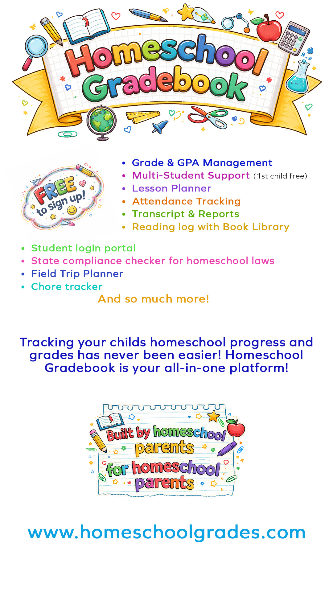 Homeschool Grades Ad Banner 2